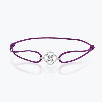 14K Altın Eternity Knot Bileklik, sonsuzluk döngüsünü, doğum, yaşam, ölüm ve yeniden doğuşu temsil eder.