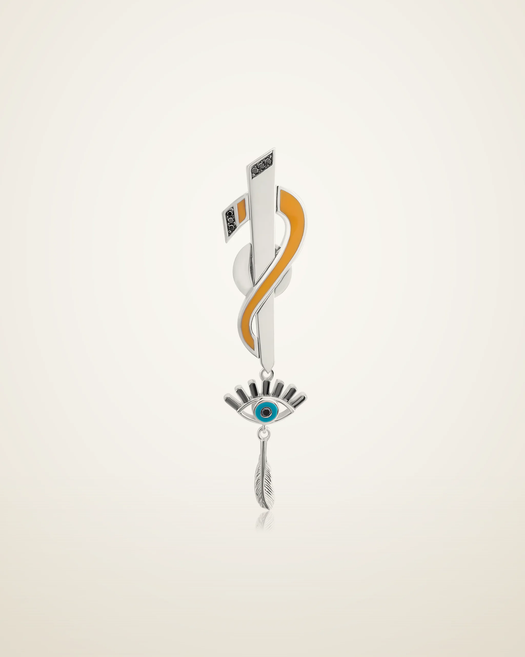Interrobang Göz Broş